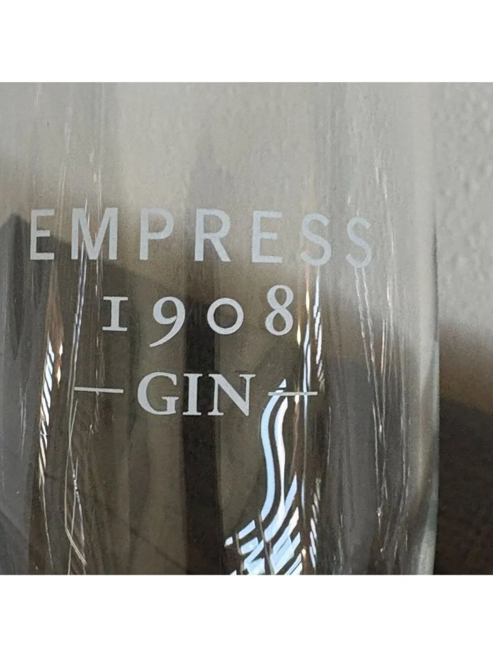 Empress 1908 Gin Champagne Flute Glass Set of 2 Glasses Promotional‎